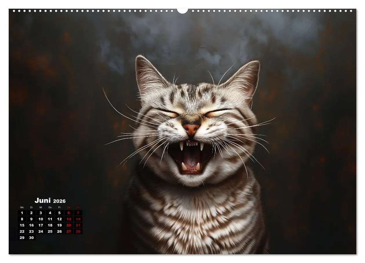 Bild: 9783457345399 | Auch Katzen lachen gern (hochwertiger Premium Wandkalender 2026 DIN...