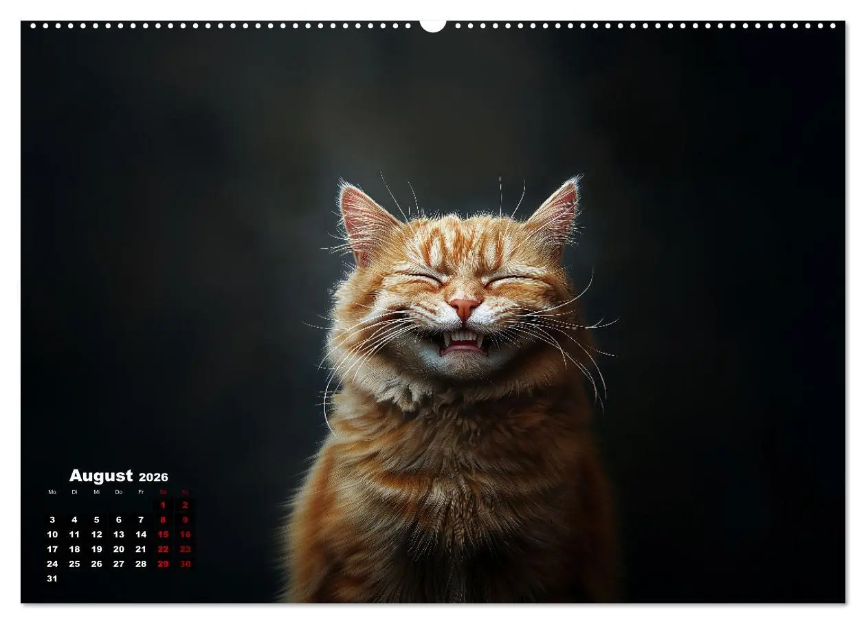 Bild: 9783457345399 | Auch Katzen lachen gern (hochwertiger Premium Wandkalender 2026 DIN...