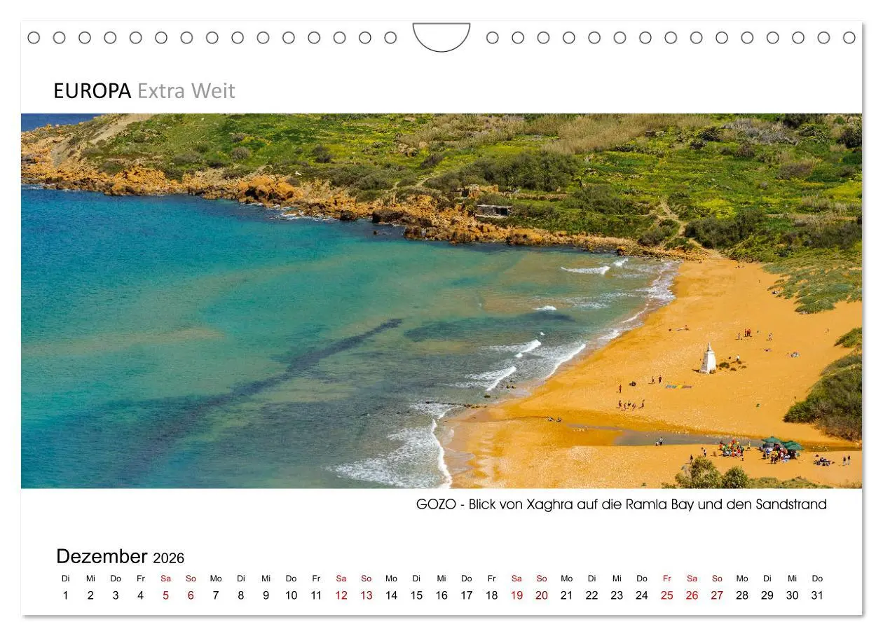 Bild: 9783457655399 | Impressionen aus GOZO - Panoramabilder (Wandkalender 2026 DIN A4...