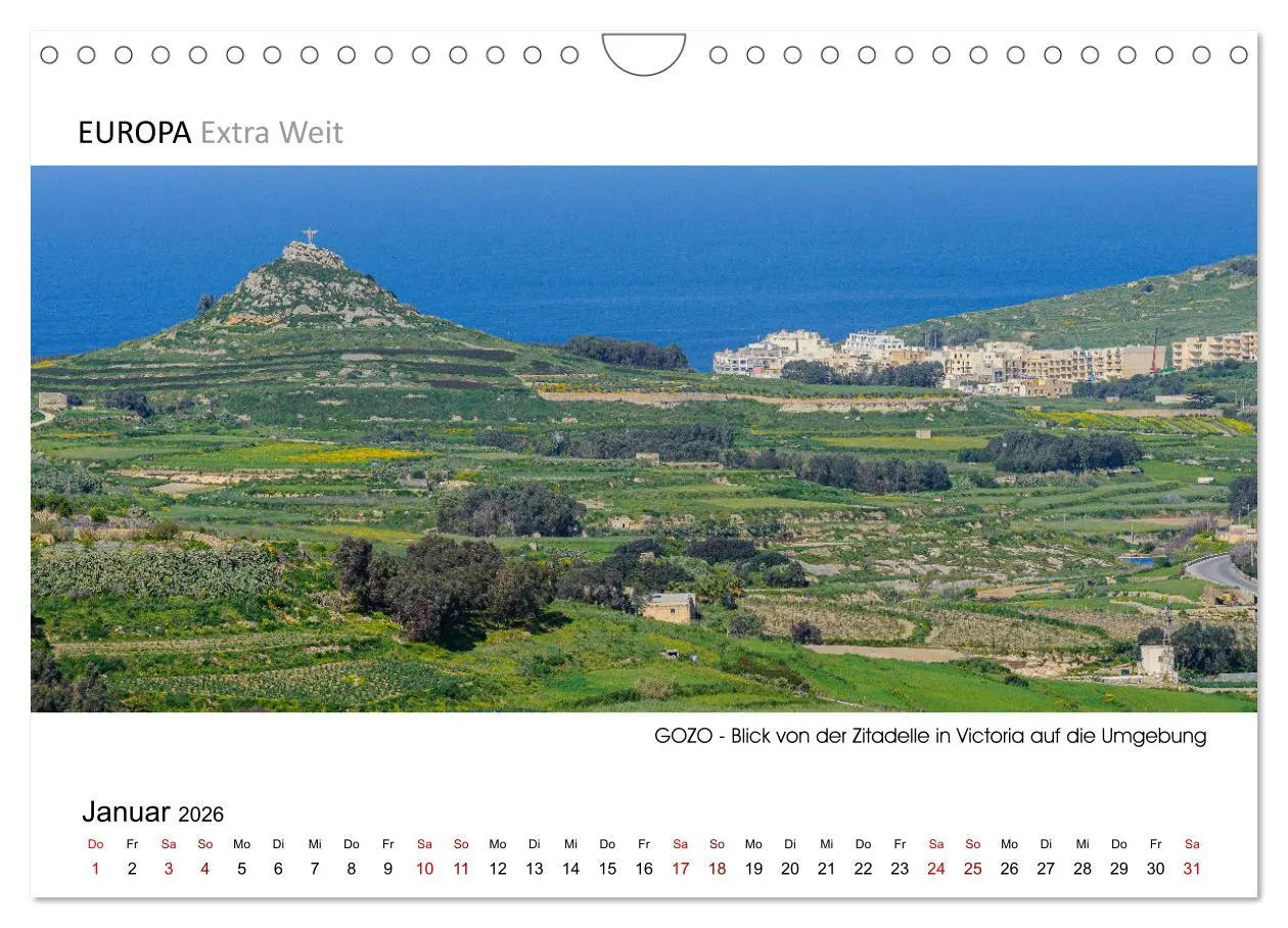 Bild: 9783457655399 | Impressionen aus GOZO - Panoramabilder (Wandkalender 2026 DIN A4...