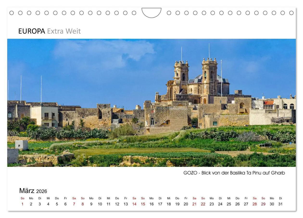 Bild: 9783457655399 | Impressionen aus GOZO - Panoramabilder (Wandkalender 2026 DIN A4...