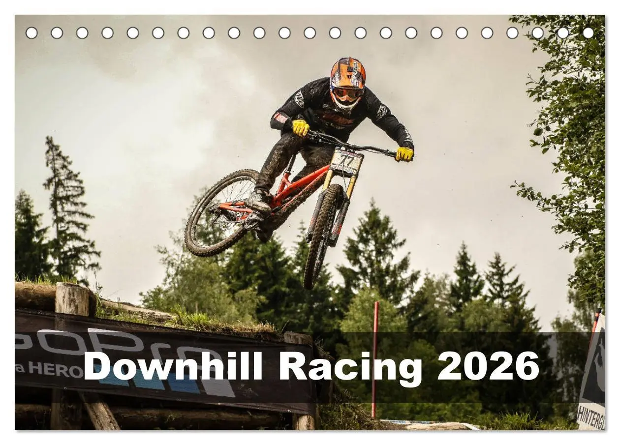 Cover: 9783457895399 | Downhill Racing 2026 (Tischkalender 2026 DIN A5 quer), CALVENDO...