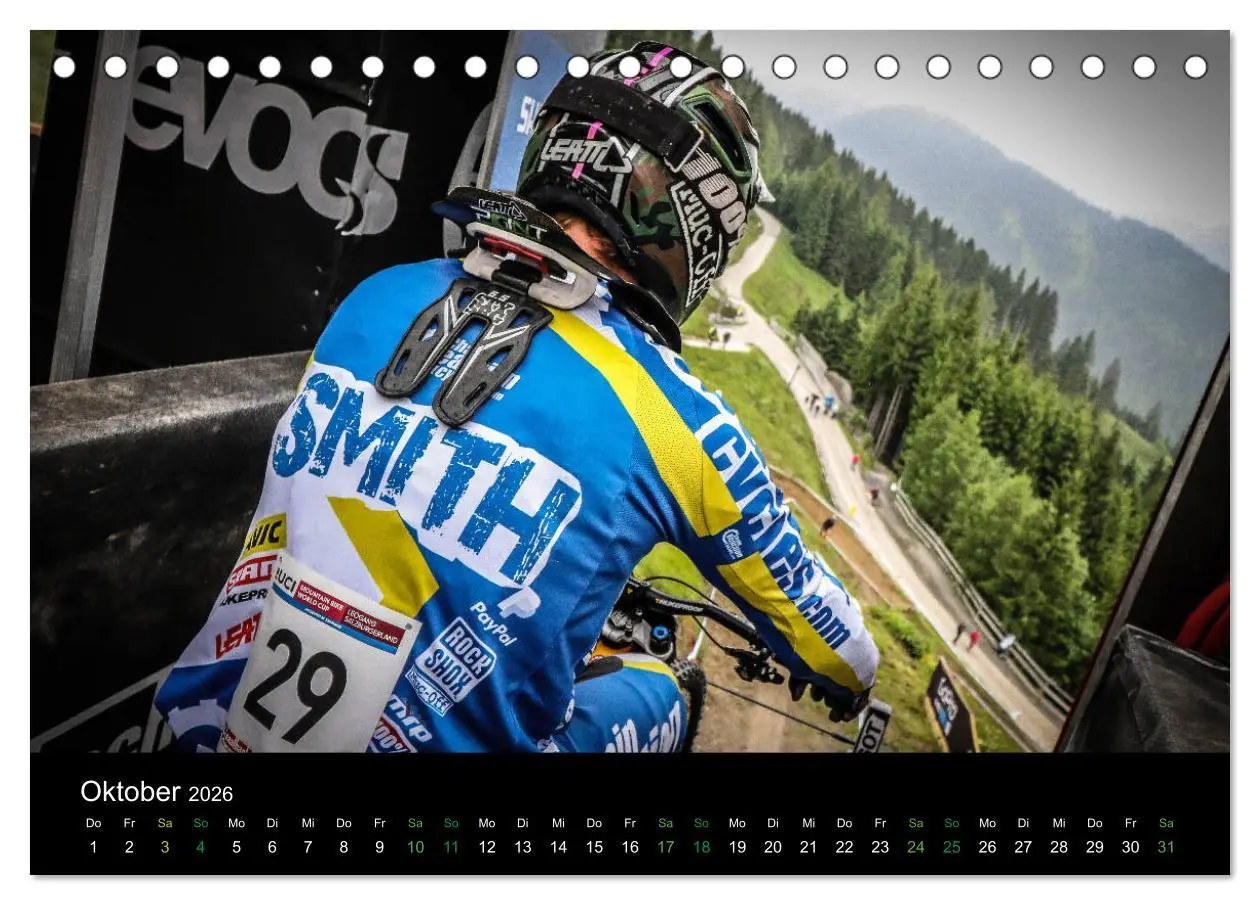 Bild: 9783457895399 | Downhill Racing 2026 (Tischkalender 2026 DIN A5 quer), CALVENDO...