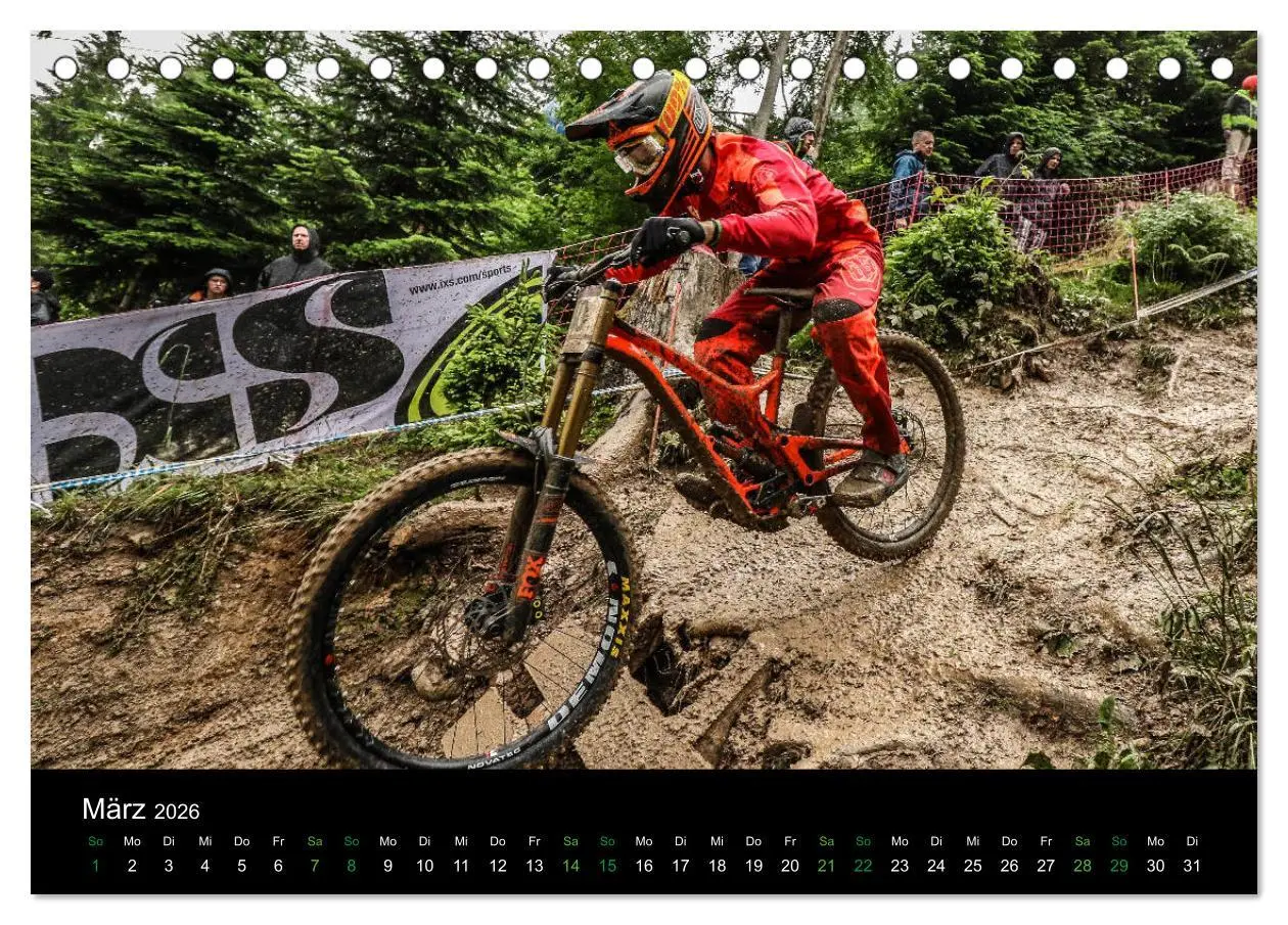Bild: 9783457895399 | Downhill Racing 2026 (Tischkalender 2026 DIN A5 quer), CALVENDO...