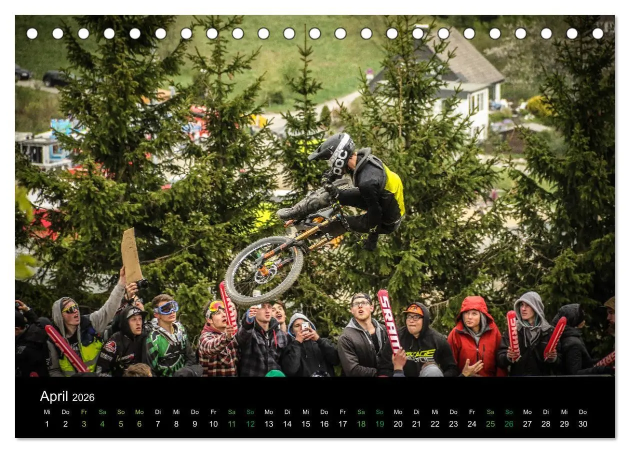 Bild: 9783457895399 | Downhill Racing 2026 (Tischkalender 2026 DIN A5 quer), CALVENDO...