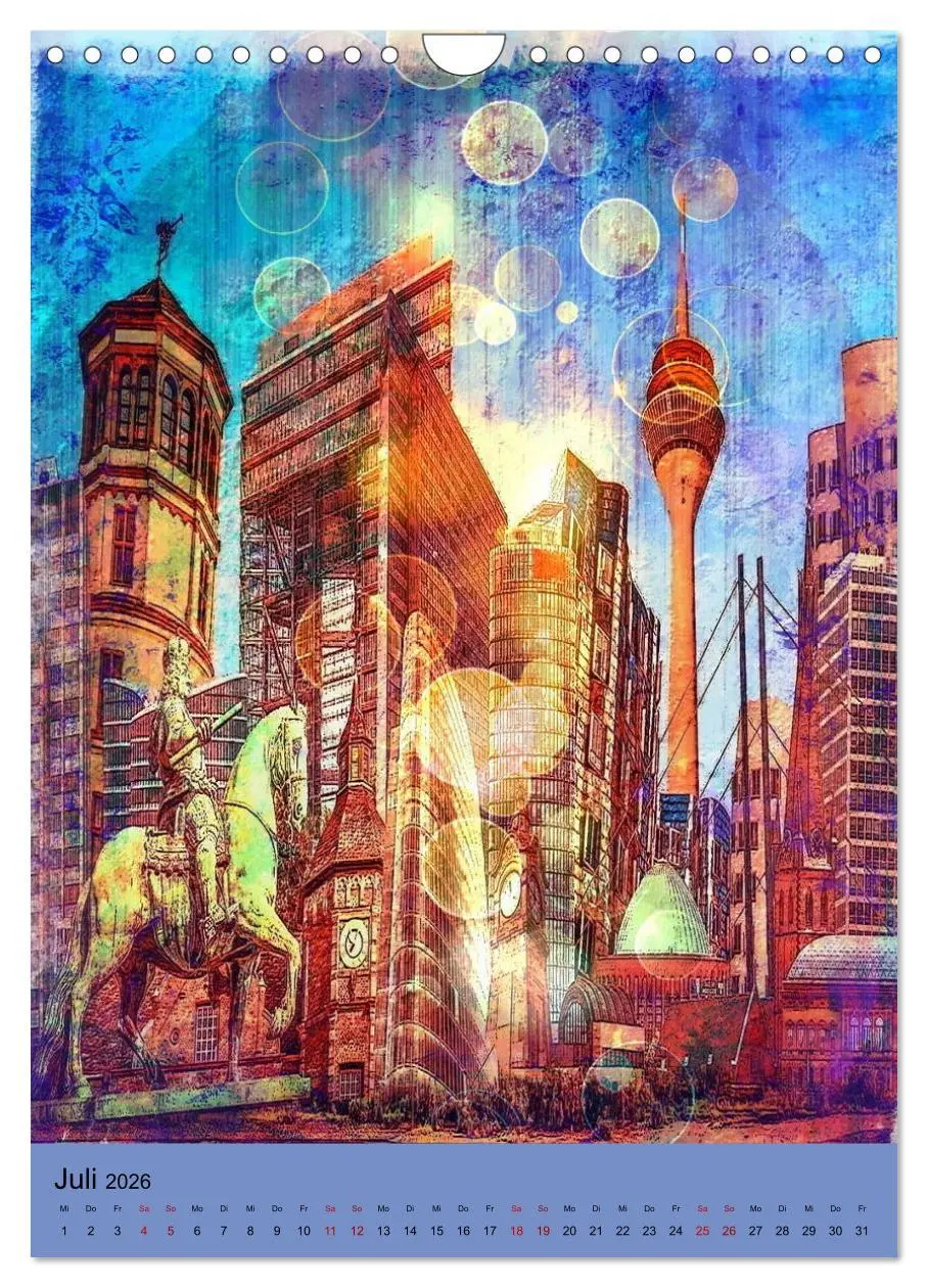 Bild: 9783516365399 | Düsseldorf die Stadt am Rhein (Wandkalender 2026 DIN A4 hoch),...