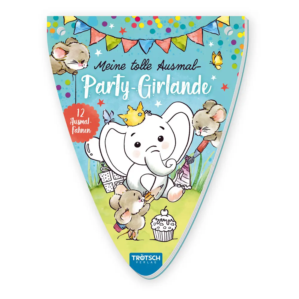 Cover: 9783965525399 | Trötsch Ausmalblock Meine tolle Ausmal-Partygirlande | Co.KG | Buch