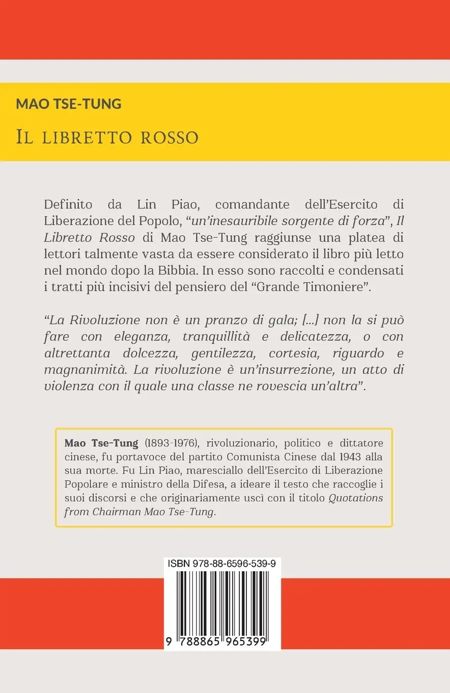 Rückseite: 9788865965399 | LIBRETTO ROSSO | Mao Tse-Tung | Taschenbuch | Kartoniert / Broschiert