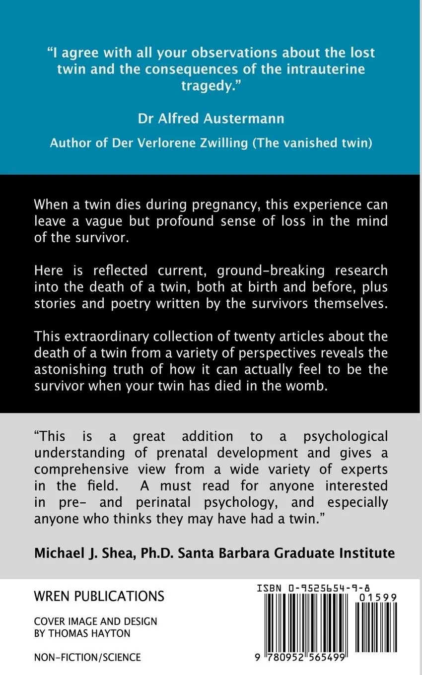 Rückseite: 9780952565499 | Untwinned: Perspectives on the Death of a Twin Before Birth | Hayton
