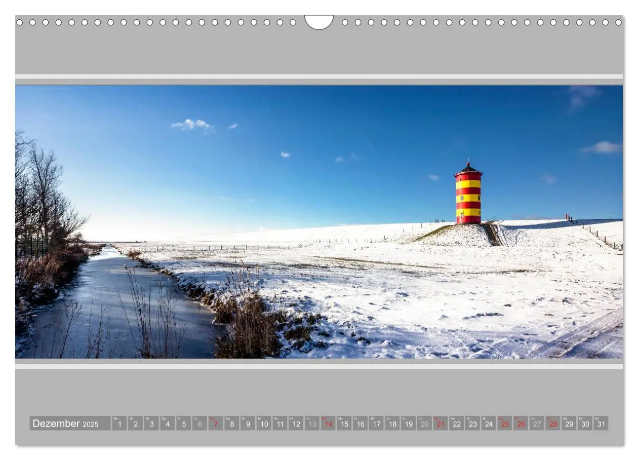 Bild: 9783435485499 | Der Pilsumer Leuchtturm (Wandkalender 2025 DIN A3 quer), CALVENDO...