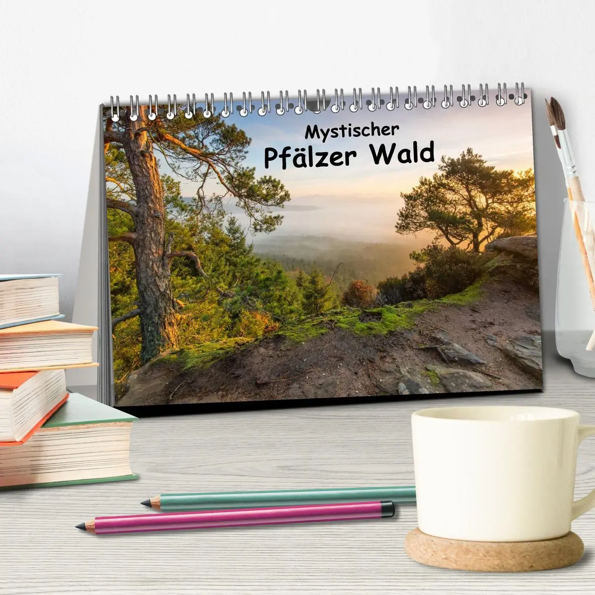 Bild: 9783516045499 | Mystischer Pfälzer Wald (Tischkalender 2026 DIN A5 quer), CALVENDO...