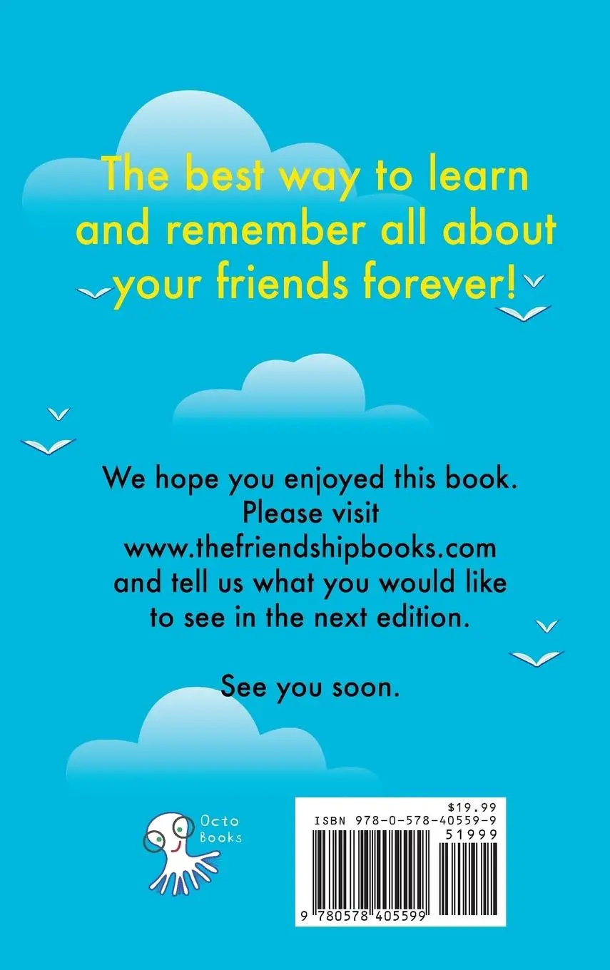 Rückseite: 9780578405599 | Friendship Book | All about my friends | Patricia Stecher | Buch