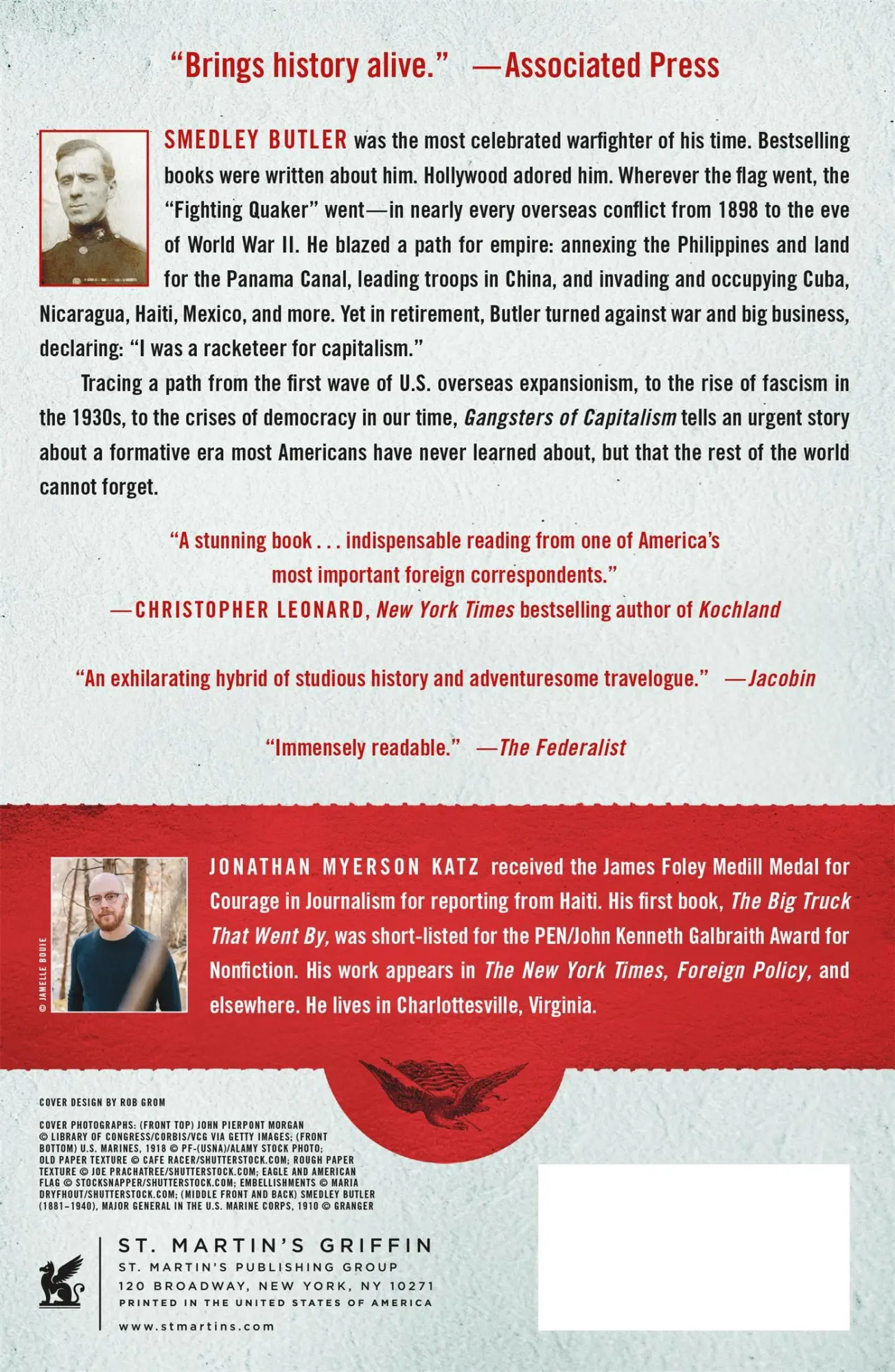Rückseite: 9781250135599 | Gangsters of Capitalism | Jonathan M. Katz | Taschenbuch | Griffin
