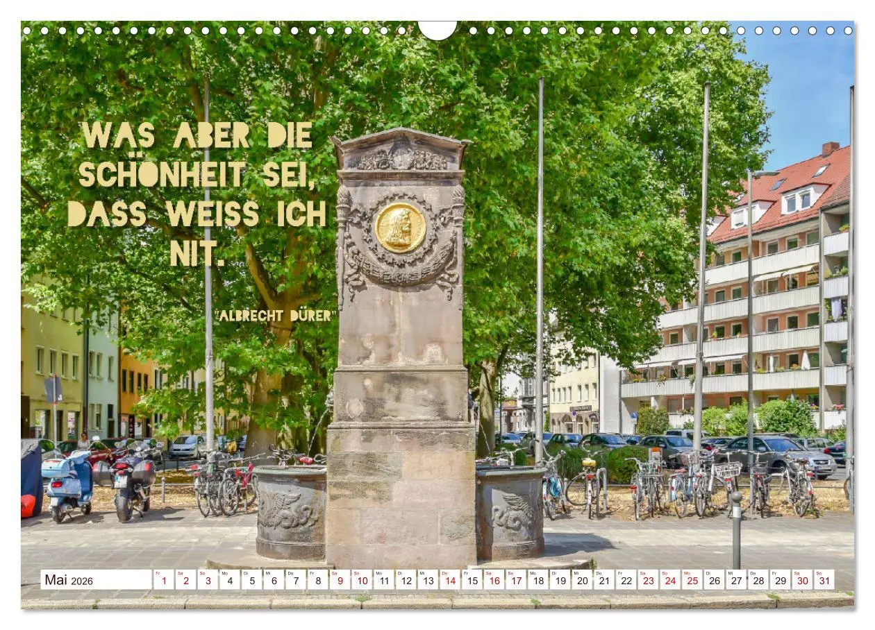 Bild: 9783457565599 | Nürnberg mit Zitaten von Albrecht Dürer (Wandkalender 2026 DIN A3...