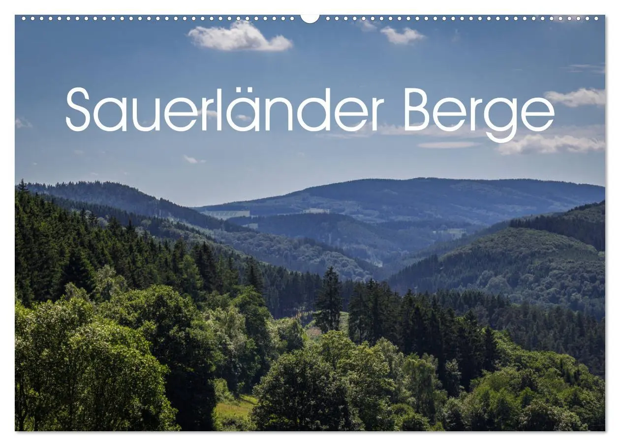Cover: 9783457875599 | Sauerländer Berge (Wandkalender 2026 DIN A2 quer), CALVENDO...