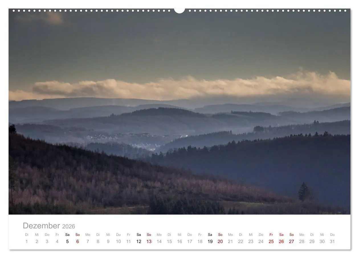 Bild: 9783457875599 | Sauerländer Berge (Wandkalender 2026 DIN A2 quer), CALVENDO...