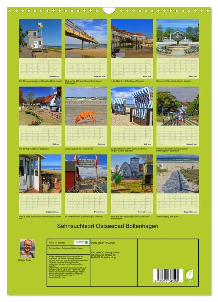 Bild: 9783516345599 | Sehnsuchtsort Ostseebad Boltenhagen (Wandkalender 2026 DIN A3...