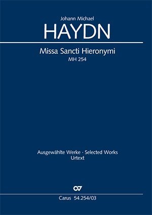 Cover: 9790007085599 | Missa Sancti Hieronymi (Klavierauszug) | MH 254,1777 | Haydn | Buch