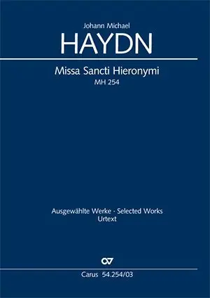 Cover: 9790007085599 | Missa Sancti Hieronymi (Klavierauszug) | MH 254,1777 | Haydn | Buch