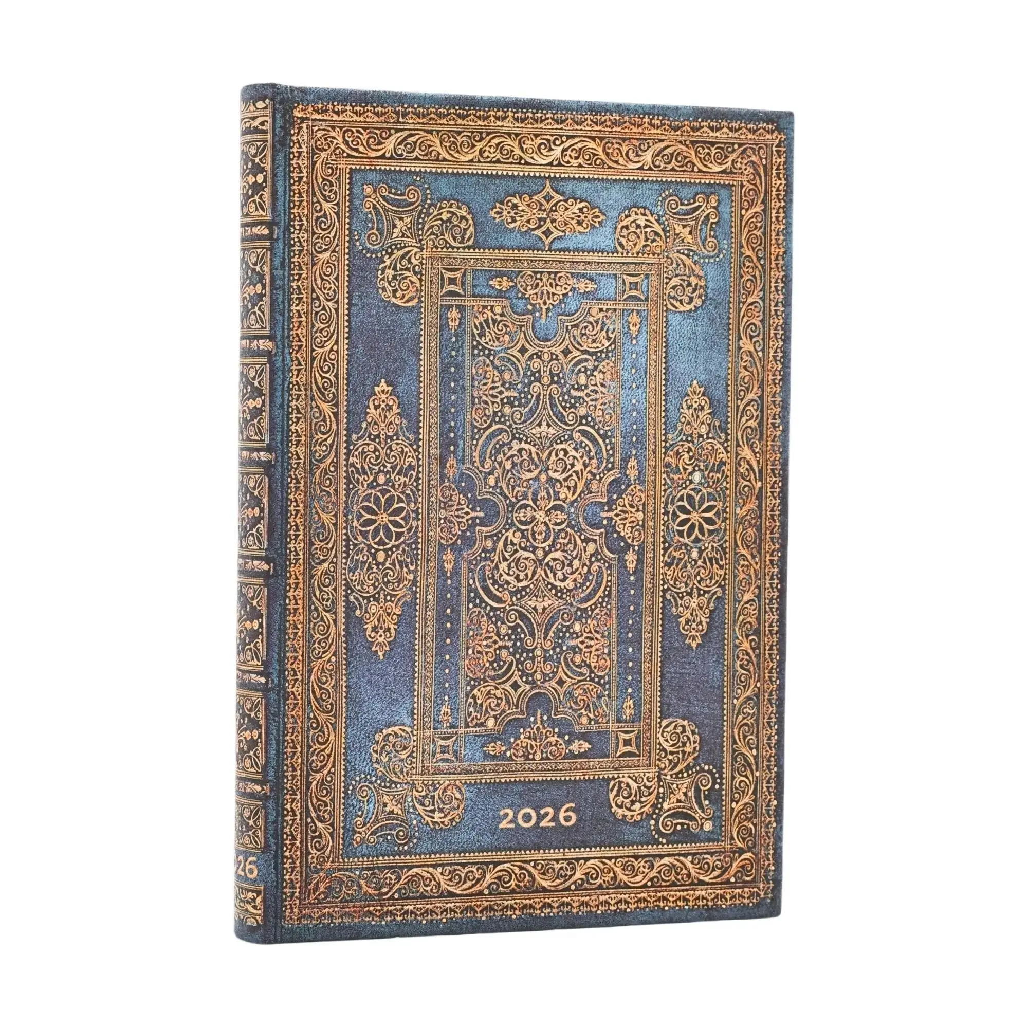Cover: 9780349705699 | 12-Monatskalender. 2026 Blue Luxe Mini Verso | Paperblanks | Buch