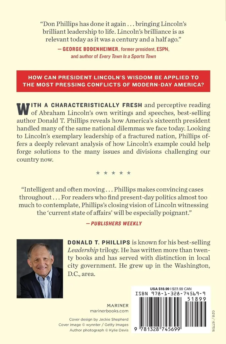 Rückseite: 9781328745699 | Lincoln on Leadership for Today | Donald T Phillips | Taschenbuch