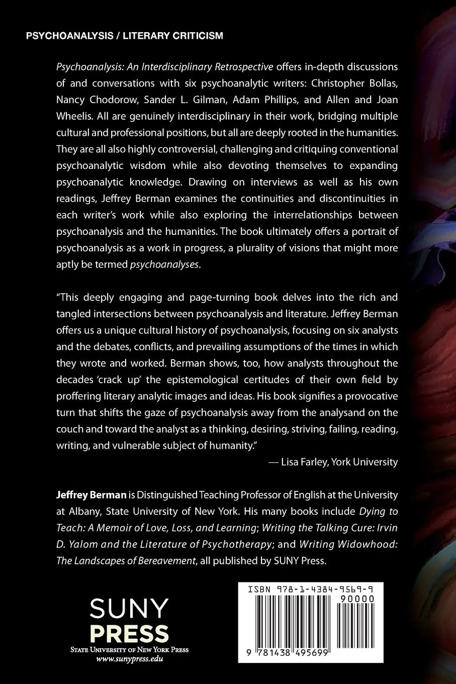 Rückseite: 9781438495699 | Psychoanalysis | An Interdisciplinary Retrospective | Jeffrey Berman