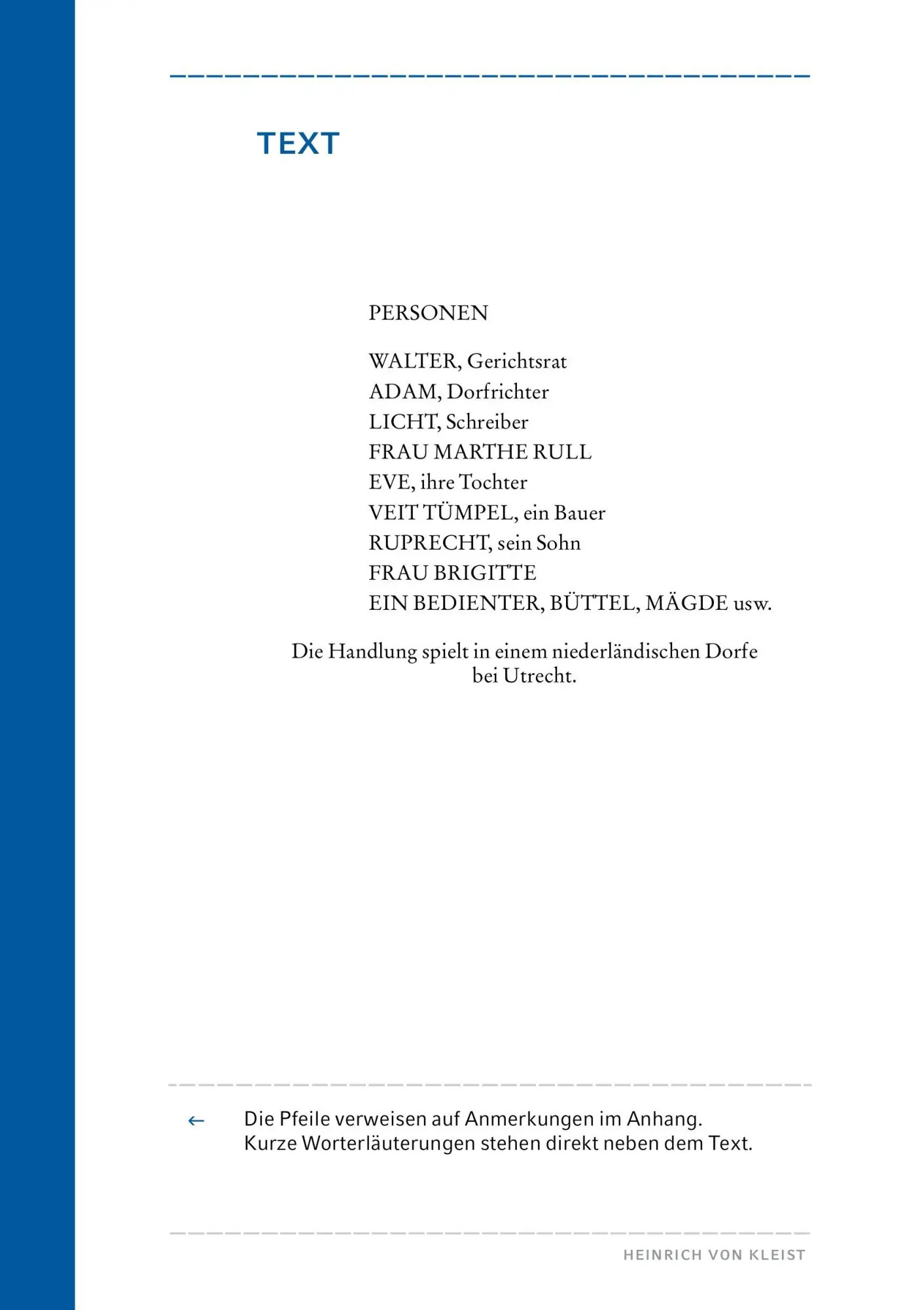 Bild: 9783804425699 | Der zerbrochne Krug (Textausgabe mit Variant) | Heinrich Von Kleist