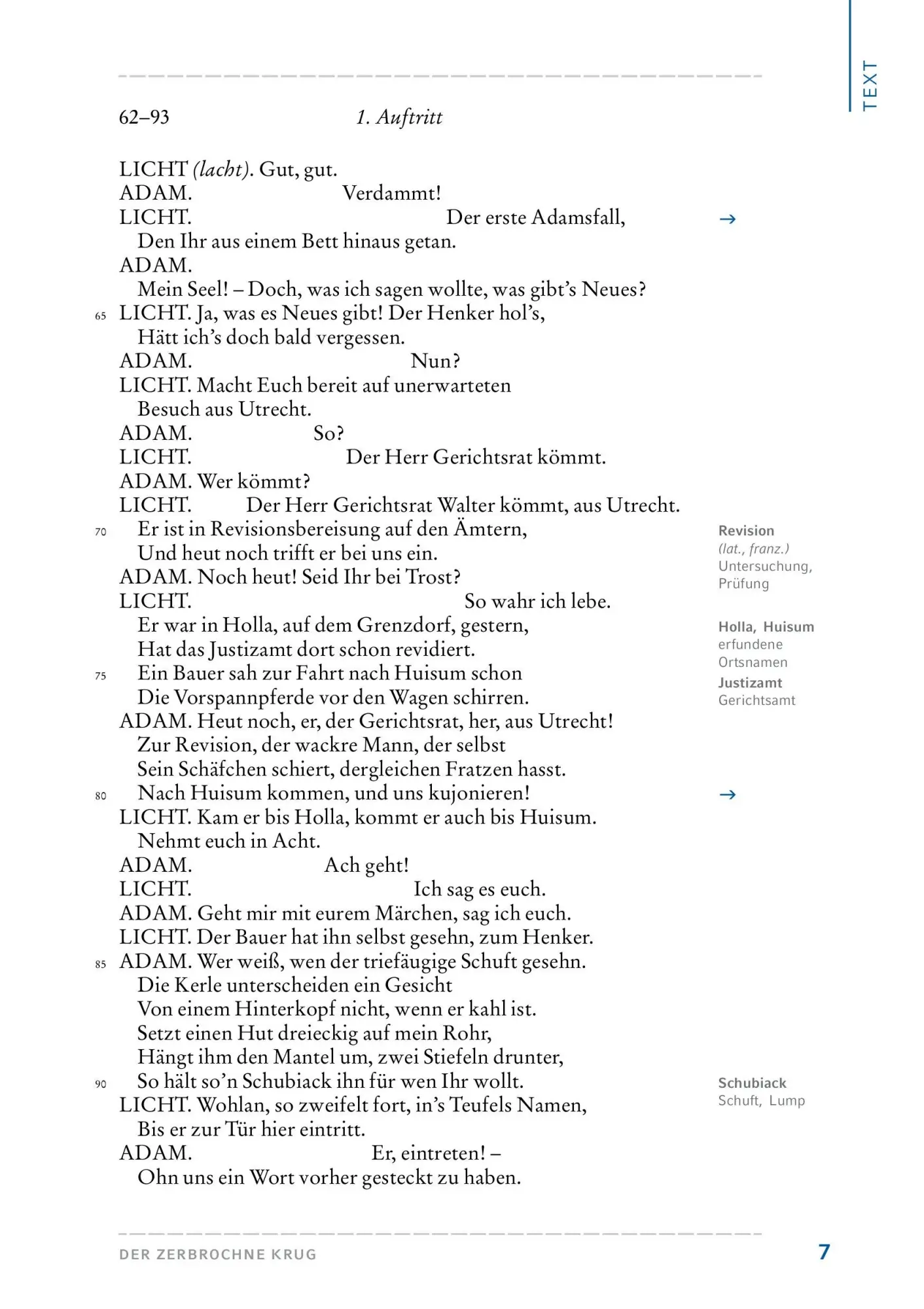 Bild: 9783804425699 | Der zerbrochne Krug (Textausgabe mit Variant) | Heinrich Von Kleist