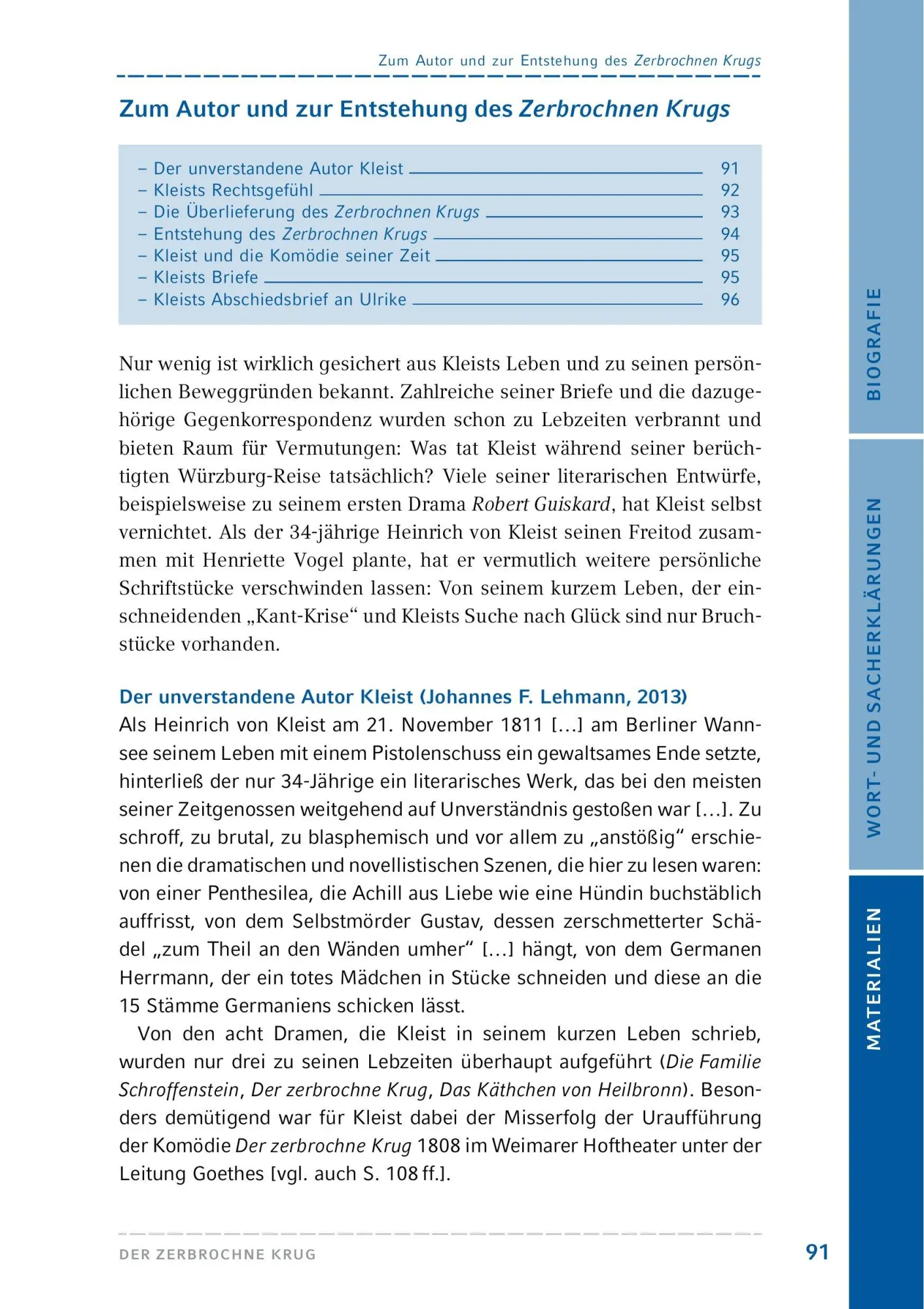 Bild: 9783804425699 | Der zerbrochne Krug (Textausgabe mit Variant) | Heinrich Von Kleist