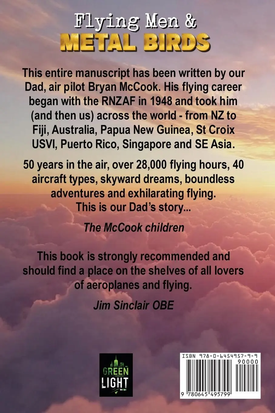 Rückseite: 9780645495799 | Flying Men &amp; Metal Birds | Bryan N McCook (u. a.) | Taschenbuch | 2025