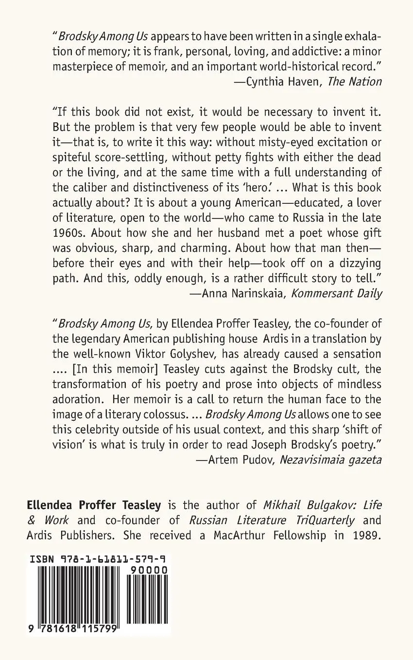 Rückseite: 9781618115799 | Brodsky Among Us | A Memoir | Ellendea Proffer Teasley | Taschenbuch