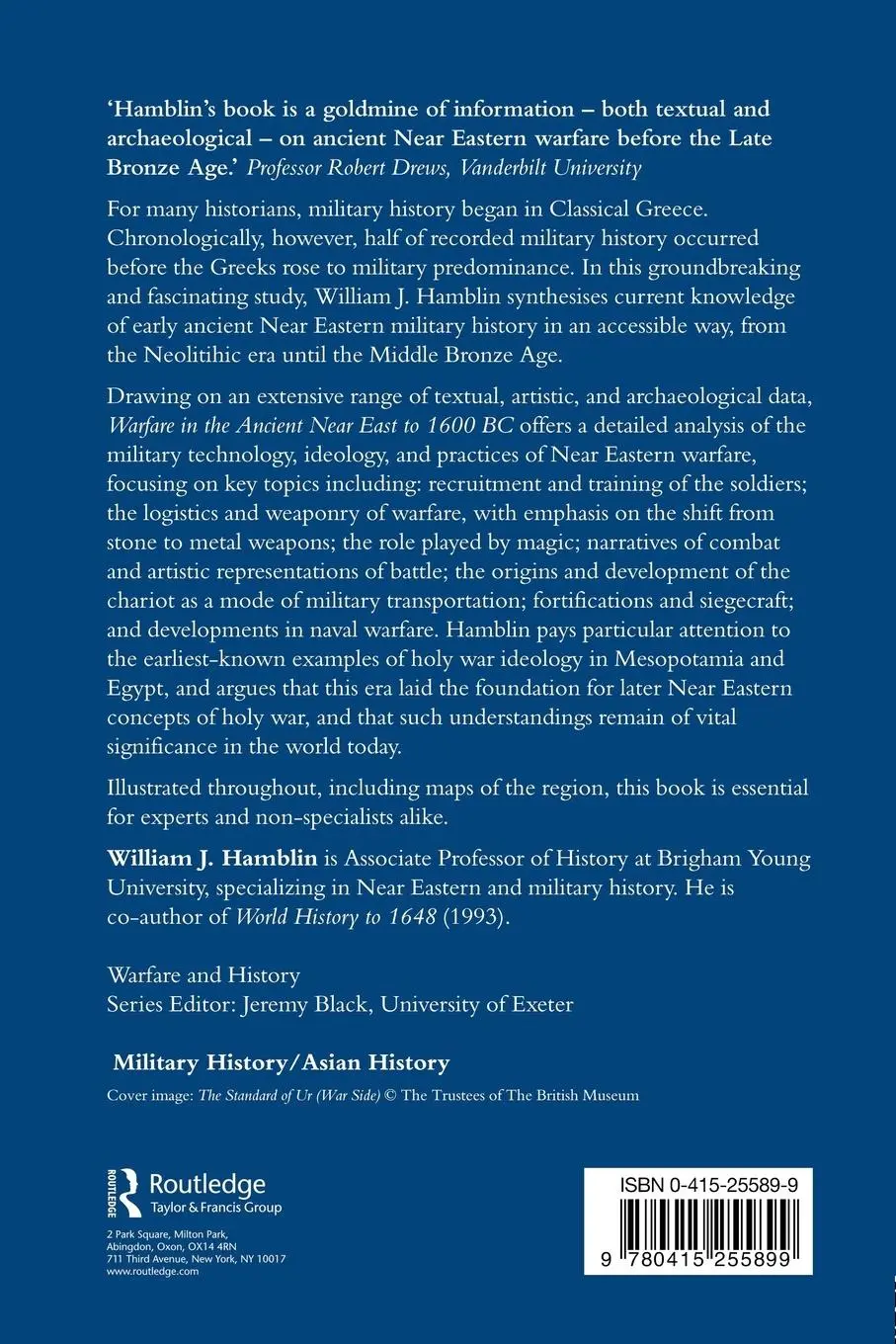Rückseite: 9780415255899 | Warfare in the Ancient Near East to 1600 BC | William J. Hamblin
