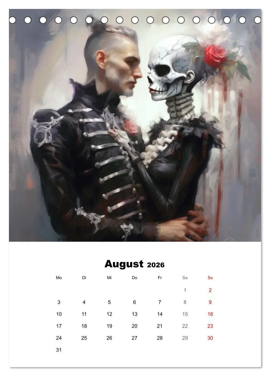 Bild: 9783516315899 | Gothic-Flower-Punk. Düster-romantische Kunst (Tischkalender 2026...