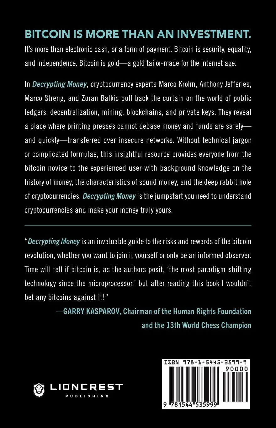 Rückseite: 9781544535999 | Decrypting Money | A Comprehensive Introduction to Bitcoin | Buch