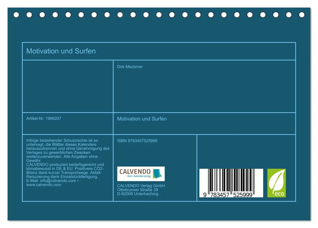 Bild: 9783457525999 | Motivation und Surfen (Tischkalender 2026 DIN A5 quer), CALVENDO...