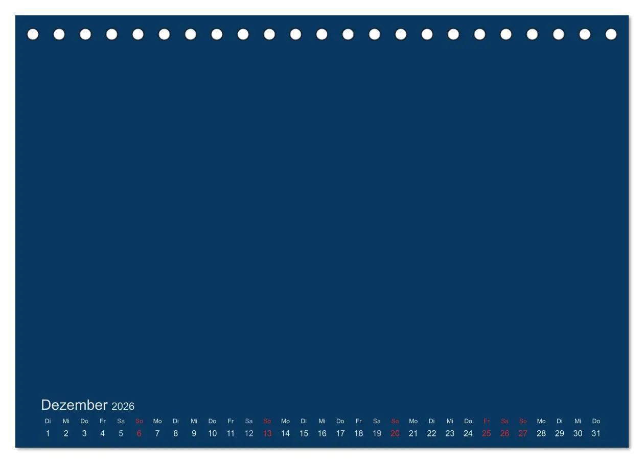 Bild: 9783516165999 | Bastelkalender - Dunkelblau (Tischkalender 2026 DIN A5 quer),...