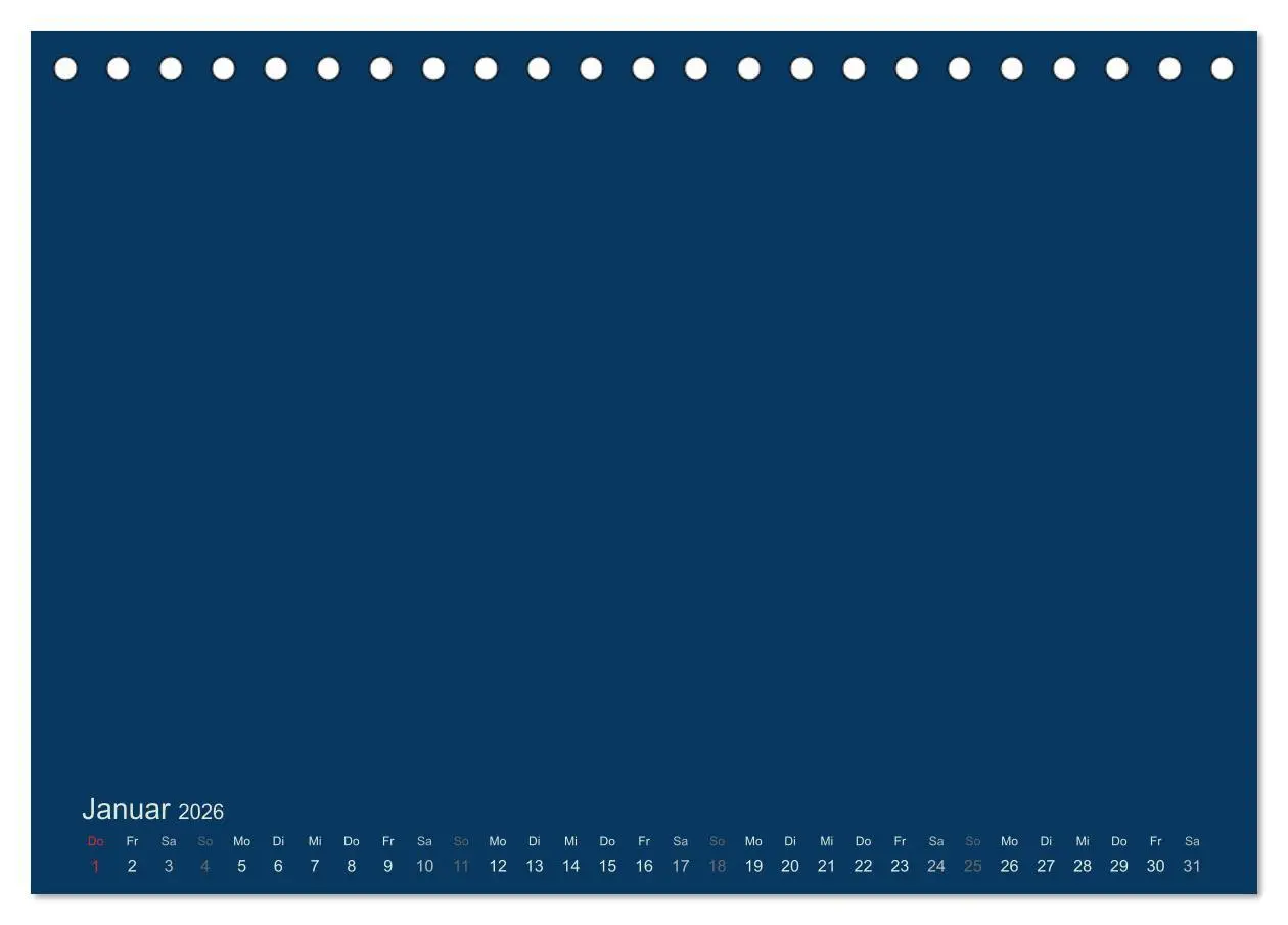 Bild: 9783516165999 | Bastelkalender - Dunkelblau (Tischkalender 2026 DIN A5 quer),...