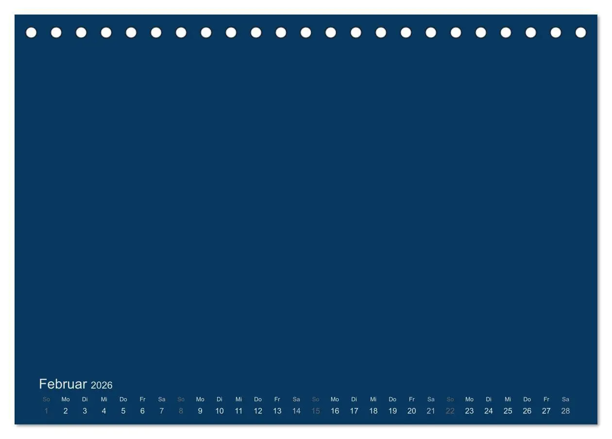 Bild: 9783516165999 | Bastelkalender - Dunkelblau (Tischkalender 2026 DIN A5 quer),...
