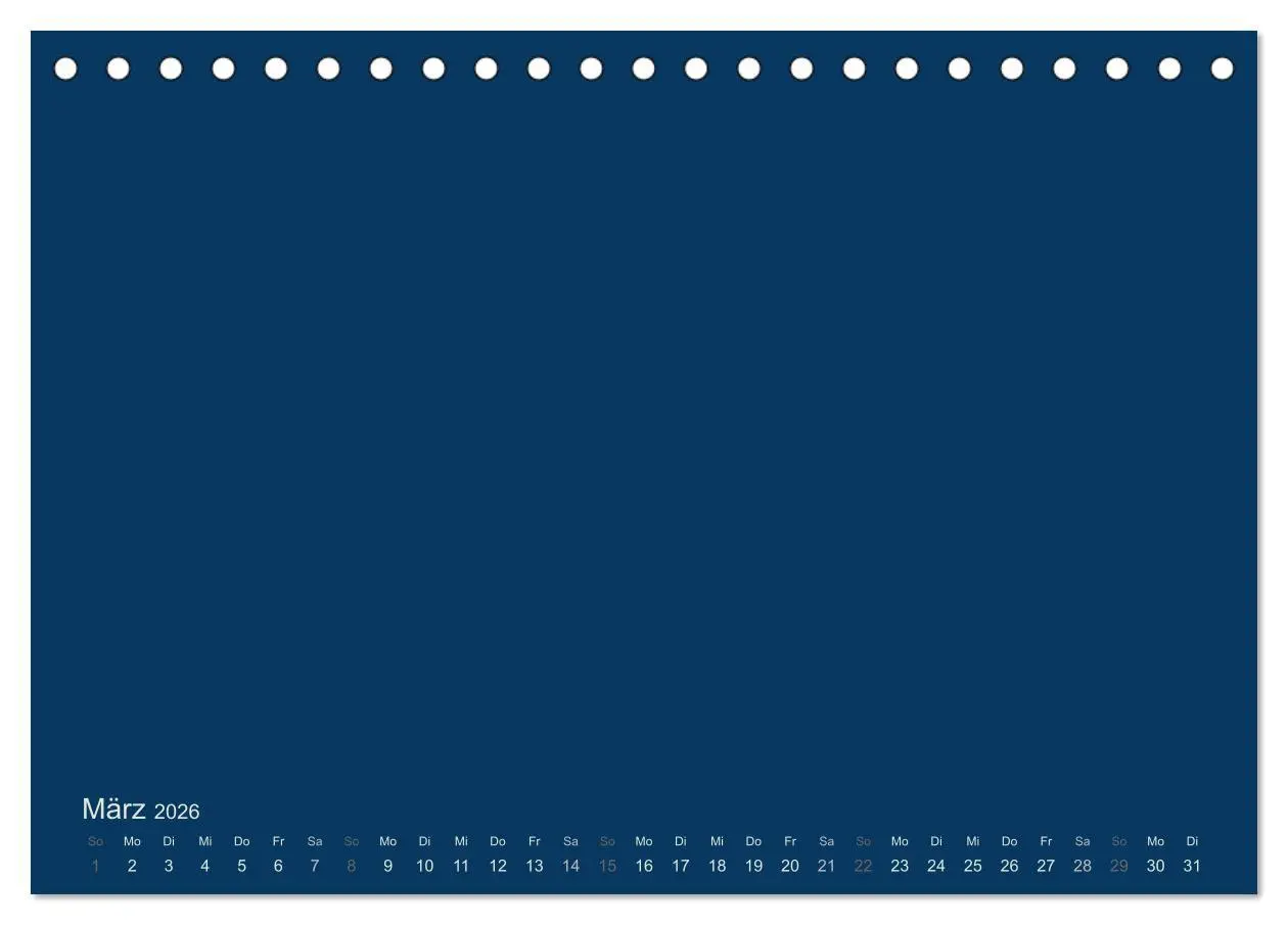 Bild: 9783516165999 | Bastelkalender - Dunkelblau (Tischkalender 2026 DIN A5 quer),...