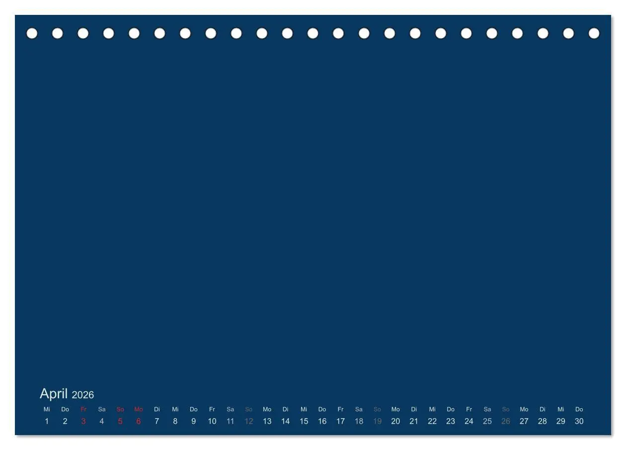 Bild: 9783516165999 | Bastelkalender - Dunkelblau (Tischkalender 2026 DIN A5 quer),...