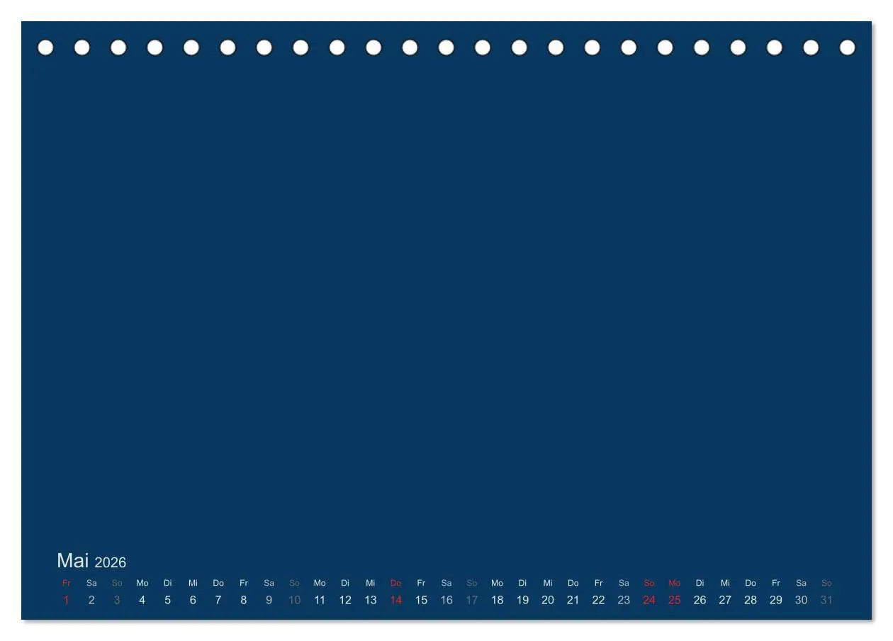 Bild: 9783516165999 | Bastelkalender - Dunkelblau (Tischkalender 2026 DIN A5 quer),...