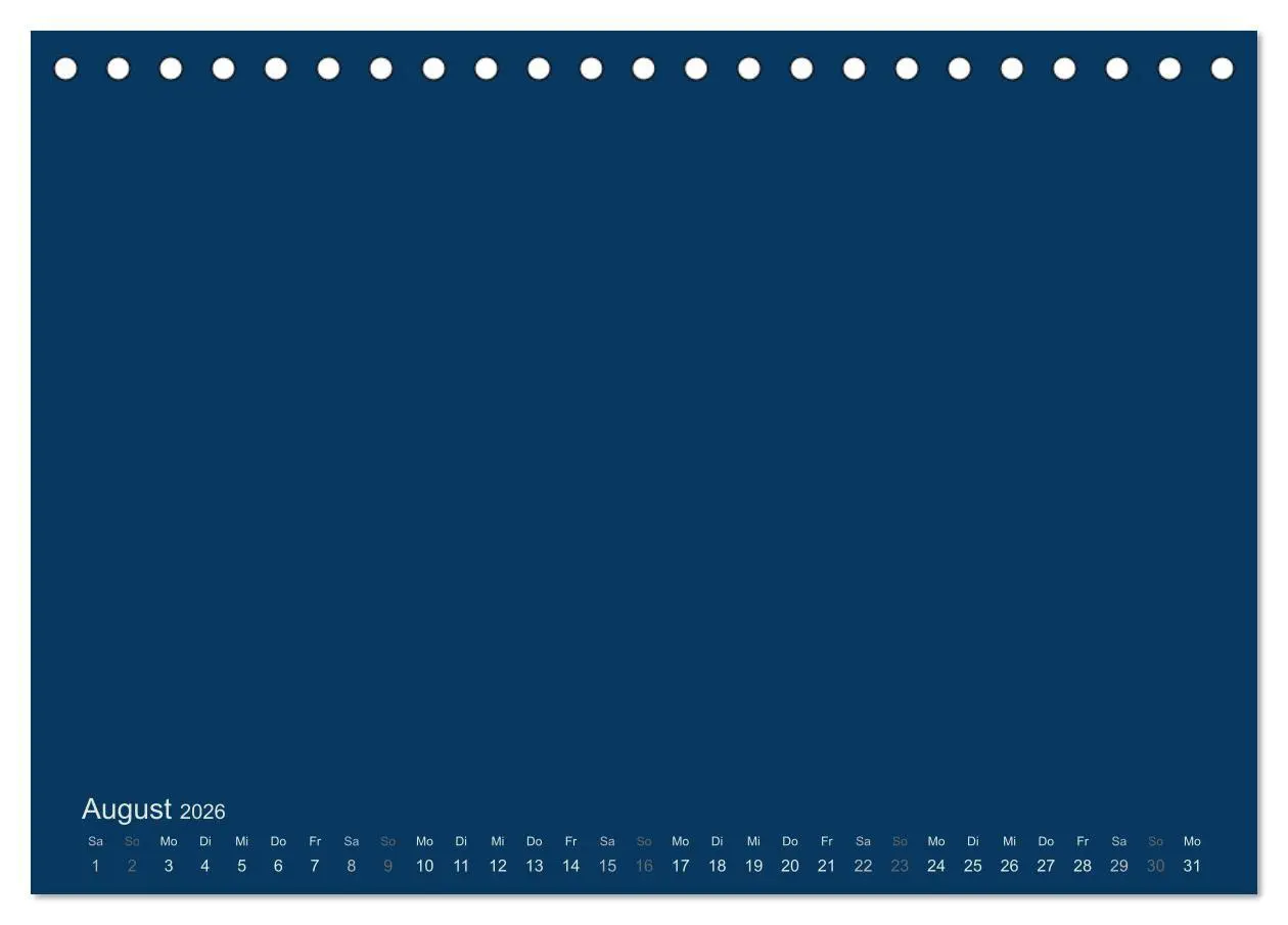 Bild: 9783516165999 | Bastelkalender - Dunkelblau (Tischkalender 2026 DIN A5 quer),...