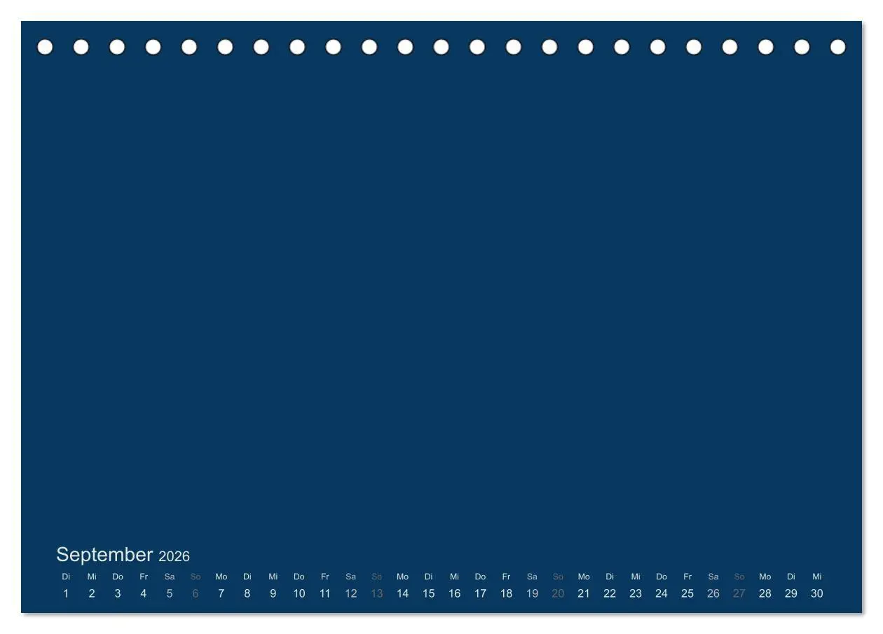 Bild: 9783516165999 | Bastelkalender - Dunkelblau (Tischkalender 2026 DIN A5 quer),...