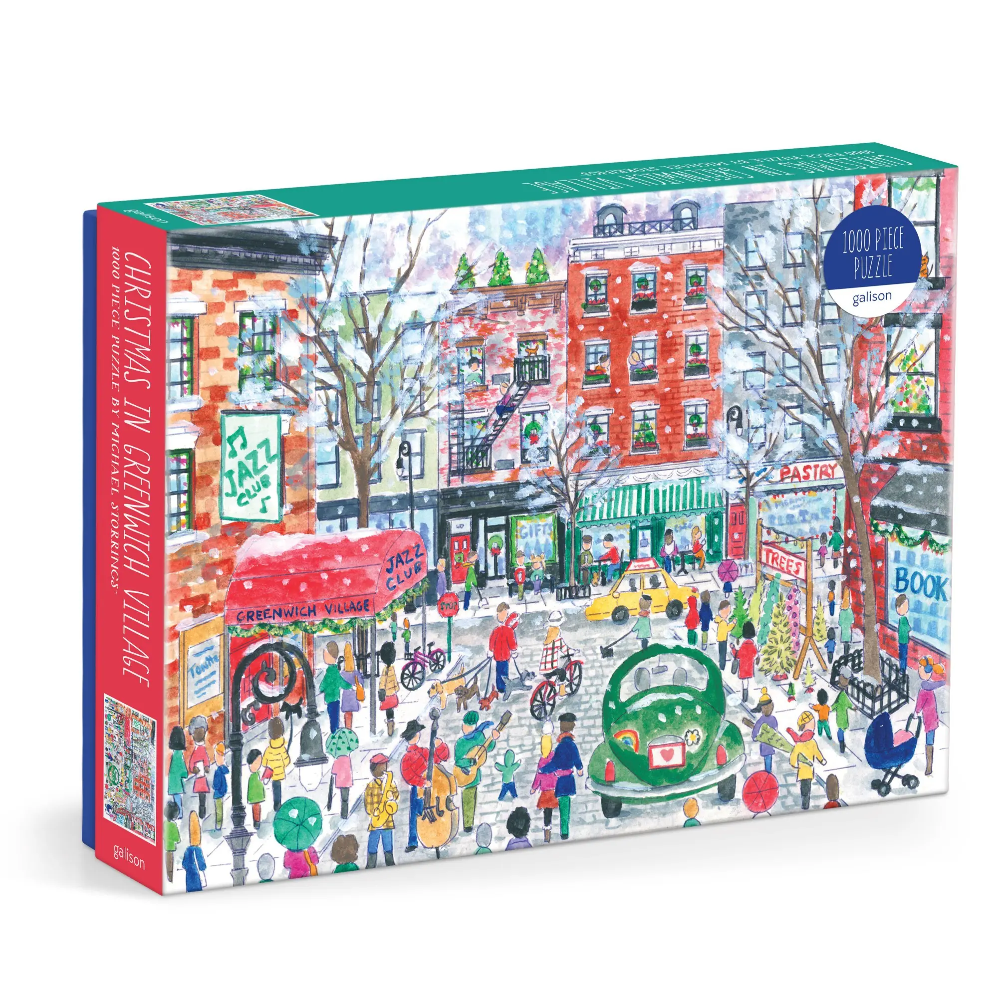 Cover: 9780735386099 | Michael Storrings Christmas in Greenwich Village 1000 Piece Puzzle