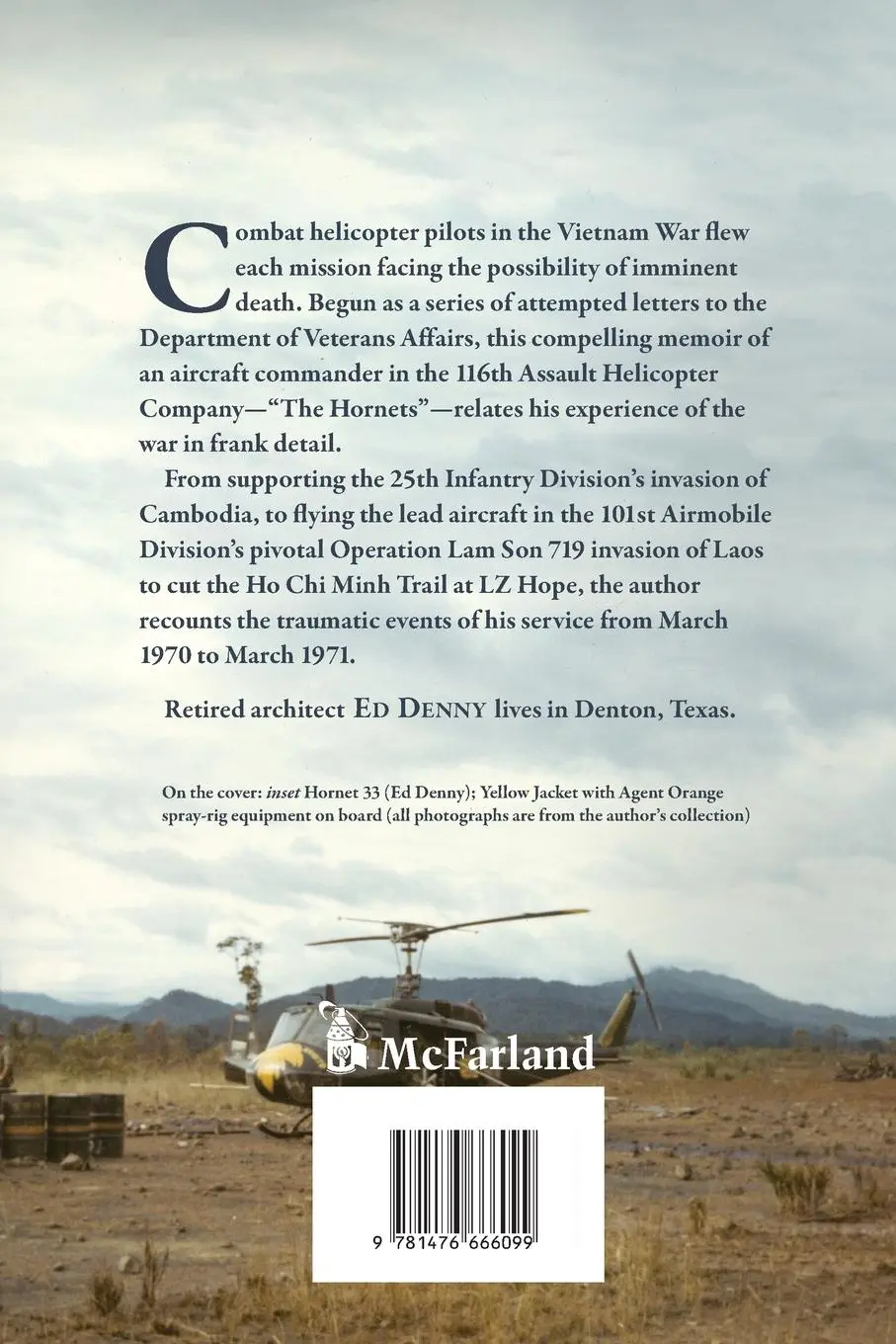 Rückseite: 9781476666099 | Hornet 33 | Memoir of a Combat Helicopter Pilot in Vietnam | Ed Denny