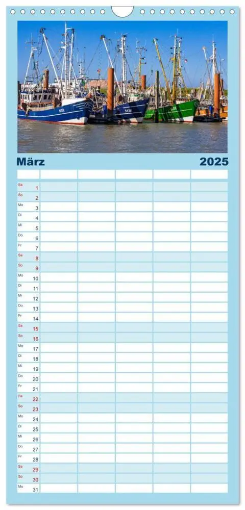Bild: 9783457106099 | Familienplaner 2025 - Norden-Norddeich. Maritime Orte mit Flair mit...