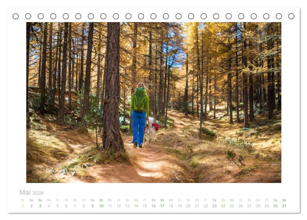 Bild: 9783457966099 | saas fee (Tischkalender 2026 DIN A5 quer), CALVENDO Monatskalender