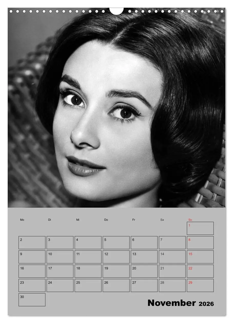 Bild: 9783516436099 | Hollywood-Diva. Audrey Hepburn (Wandkalender 2026 DIN A3 hoch),...