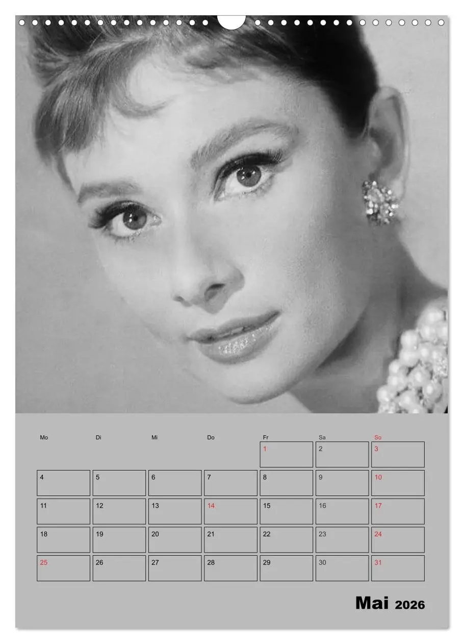 Bild: 9783516436099 | Hollywood-Diva. Audrey Hepburn (Wandkalender 2026 DIN A3 hoch),...
