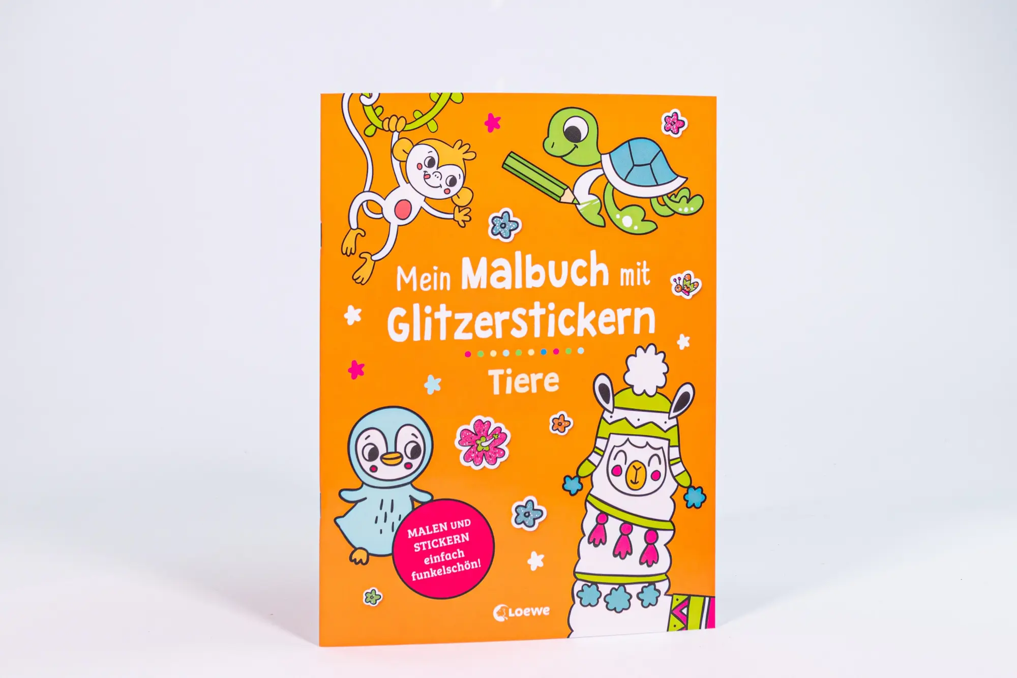 Bild: 9783743216099 | Mein Malbuch mit Glitzerstickern - Tiere | Estelle Tchatcha | 16 S.